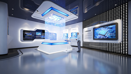 企業(yè)5G展廳設(shè)計(jì) 多媒體科普5G技術(shù)，共建5G生態(tài)